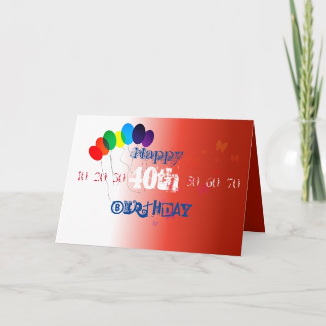 Carte Joyeux Anniversaire (Devant)