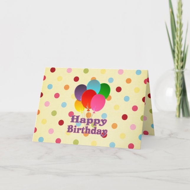 Carte Joyeux anniversaire (Devant)