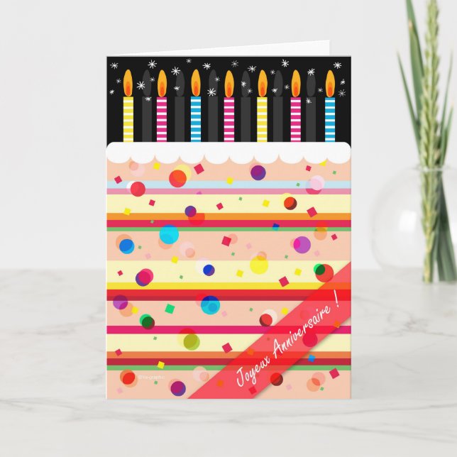 Carte Joyeux Anniversaire ! (Devant)