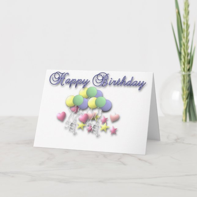 Carte Joyeux anniversaire (Devant)