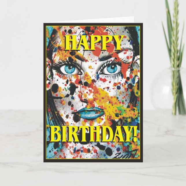 Carte Joyeux anniversaire (Devant)