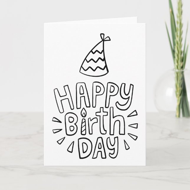 Carte Joyeux anniversaire (Devant)