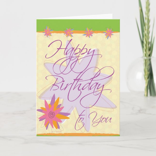 Carte Joyeux anniversaire (Devant)