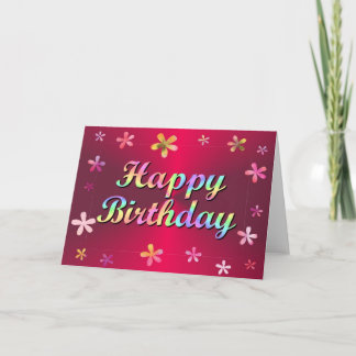 Carte Joyeux anniversaire