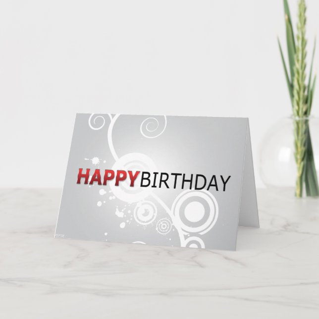 Carte Joyeux anniversaire (Devant)
