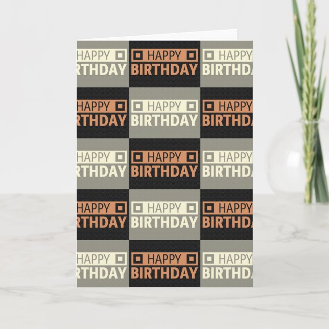 Carte Joyeux anniversaire (Devant)