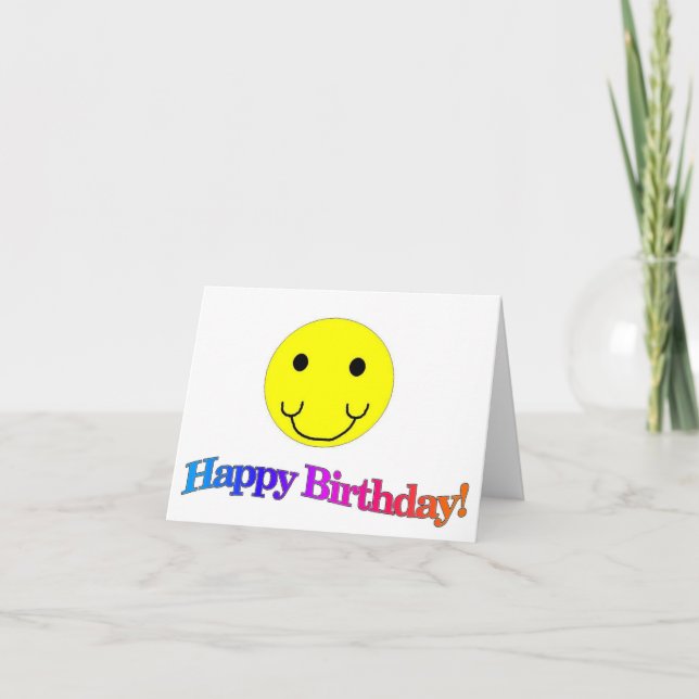 Carte Joyeux anniversaire (Devant)