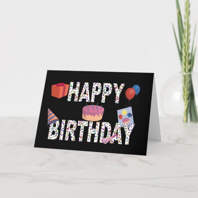 Carte Joyeux anniversaire (Devant)