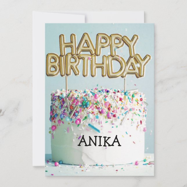 CARTE JOYEUX ANNIVERSAIRE (Devant)