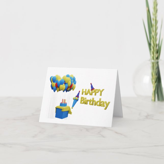 Carte Joyeux anniversaire (Devant)