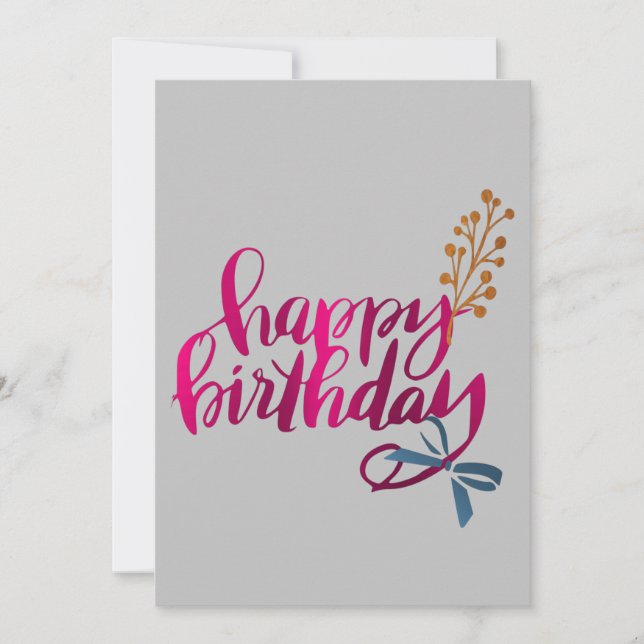 Carte Joyeux Anniversaire (Devant)