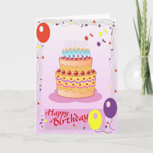 Carte Joyeux anniversaire