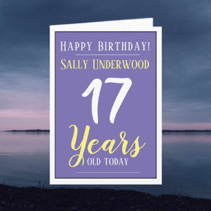 Carte Joyeux anniversaire 17 ans