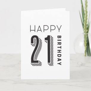 Carte Joyeux anniversaire 21