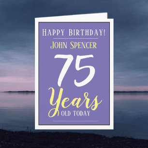 Carte Joyeux anniversaire 75 ans