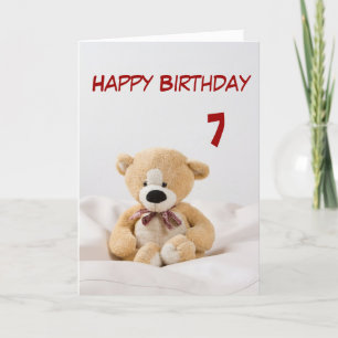 Carte Joyeux Anniversaire 7e Thème Ours En Conflit
