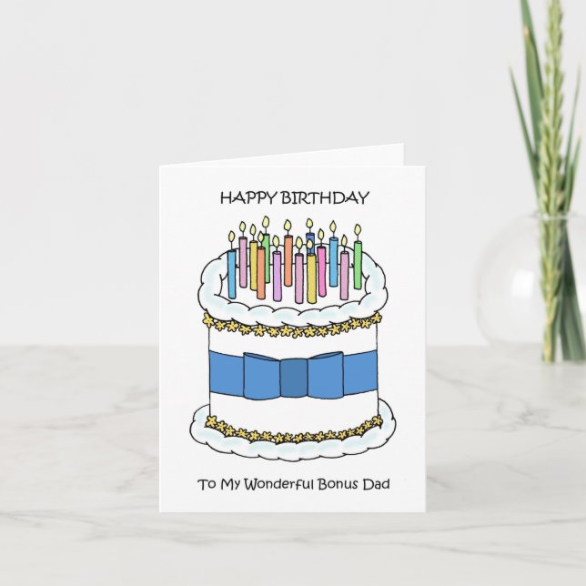 Carte Joyeux anniversaire à Bonus Papa (Devant)