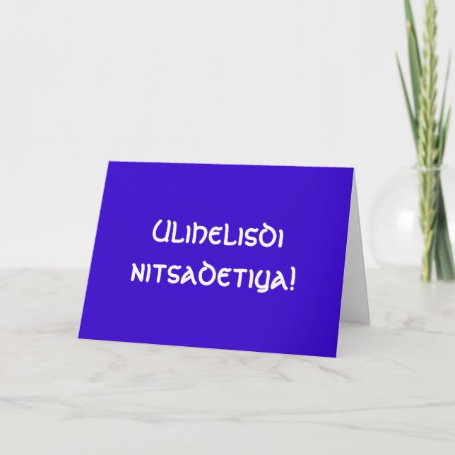 Carte Joyeux anniversaire à Cherokee ! (Devant)