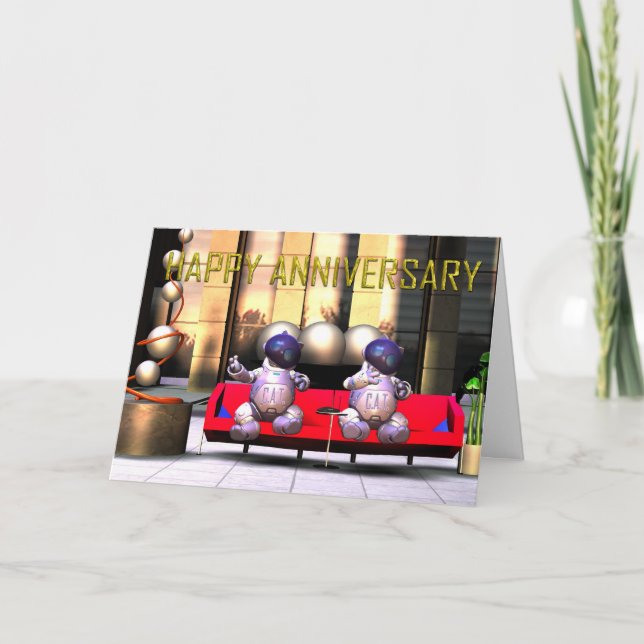 Carte Joyeux anniversaire à des amis ou à la famille. (Devant)