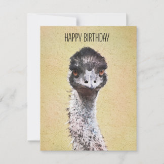Carte Joyeux Anniversaire À Emu