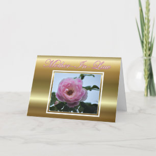 Carte Joyeux anniversaire à la belle-mère avec des fleur