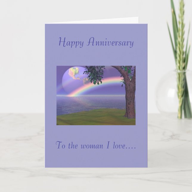 Carte Joyeux anniversaire, à la femme que j'aime (Devant)