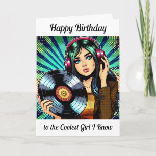 Carte Joyeux anniversaire à la fille la plus froide que 