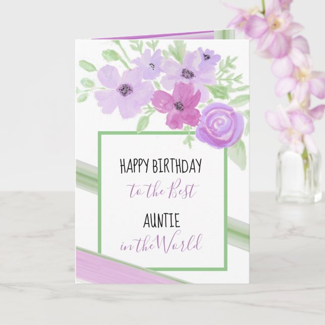 Carte Joyeux anniversaire à la meilleure grand-mère (Orchidée)