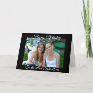 Carte Joyeux anniversaire à la meilleure soeur jamais pe