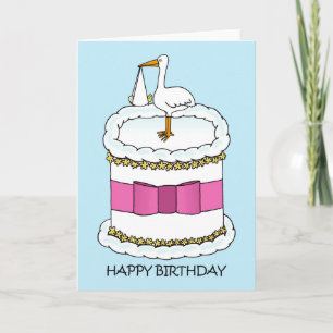Carte Joyeux anniversaire à la nouvelle mère