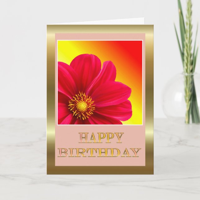 Carte Joyeux anniversaire à l'épouse du mari avec des (Devant)