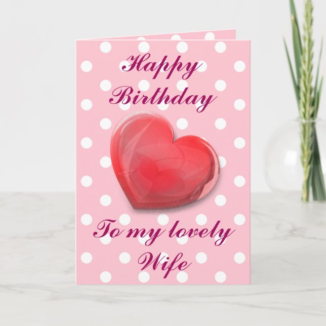 Carte Joyeux anniversaire, à ma belle épouse (Devant)