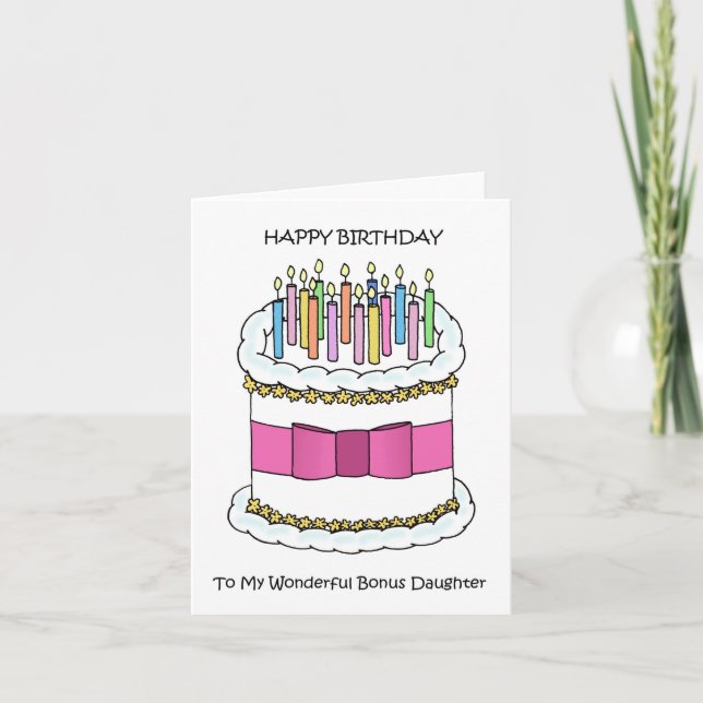 Carte Joyeux anniversaire à ma fille bonus (Devant)