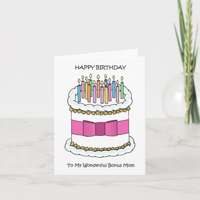 Carte Joyeux anniversaire à ma mère bonus (Devant)