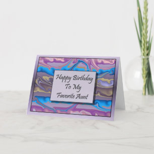 Carte Joyeux Anniversaire À Ma Tante Préférée