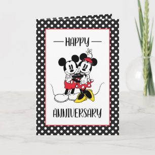 Carte Joyeux Anniversaire à Mickey & Minnie