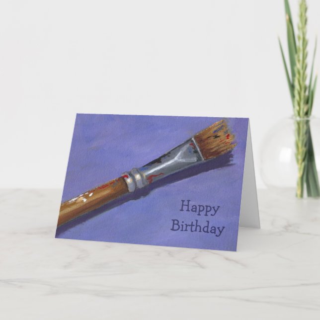 Carte Joyeux anniversaire à mon artiste préféré : (Devant)