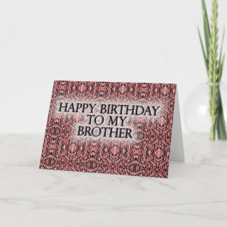 Carte Joyeux anniversaire à mon frère