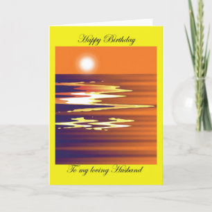 Carte Joyeux anniversaire à mon mari aimant