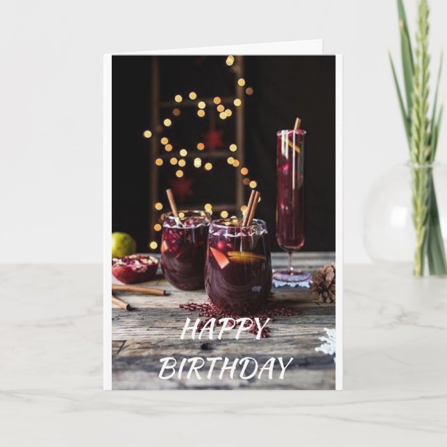 CARTE JOYEUX ANNIVERSAIRE À MON (OU NOTRE) **PATRON** (Devant)