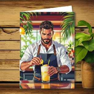 Carte Joyeux Anniversaire à notre Barman Favori !