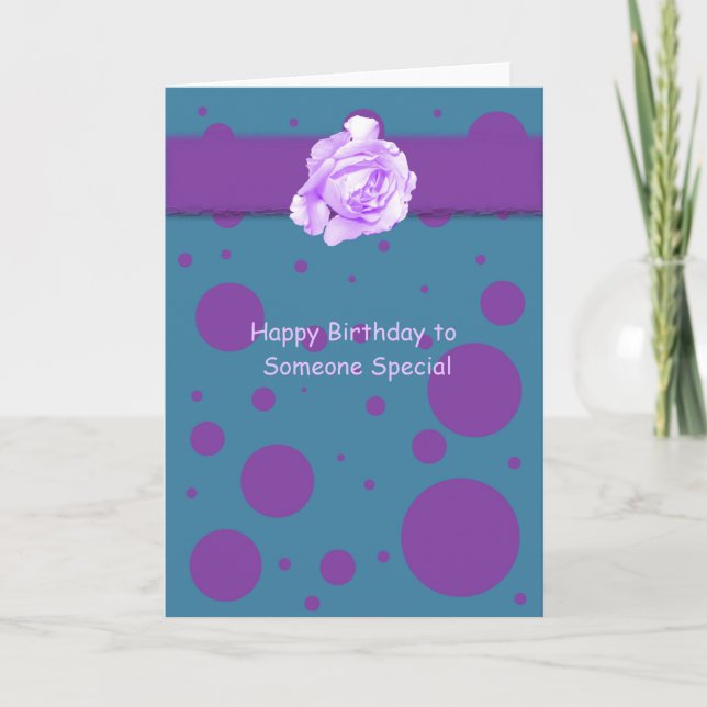 Carte Joyeux anniversaire à quelqu'un spécial (Devant)