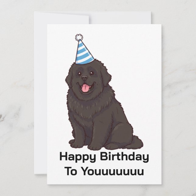 Carte Joyeux Anniversaire À Toiiii Pour Chien Terr (Devant)