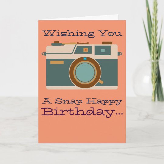 Carte Joyeux Anniversaire A Un Amateur De Photographie Zazzle Ca