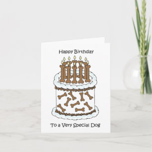 Carte Joyeux anniversaire à un chien spécial