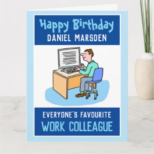 Carte Joyeux Anniversaire à un Collègue de Travail