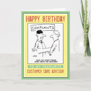 Carte Joyeux anniversaire à un conseiller en service à l