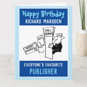Carte Joyeux anniversaire à un éditeur