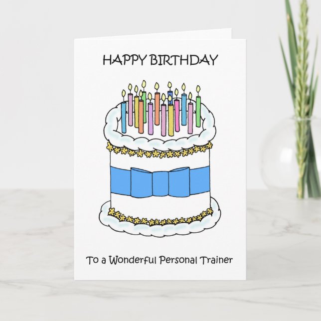 Carte Joyeux anniversaire à un formateur personnel (Devant)