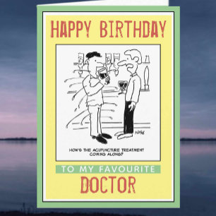 Carte Joyeux anniversaire à un médecin